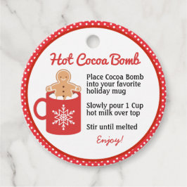 Hot Cocoa Bomb Gefälliges Tags Geschenkanhänger