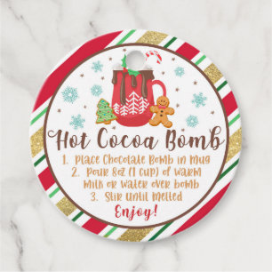 Hot Cocoa Bomb Gevor Tag Geschenkanhänger