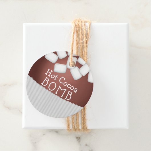 Hot Cocoa Bomb Tag Geschenkanhänger (Beispiel)