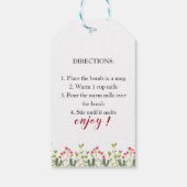 Hot Cocoa Bomb Weihnachtskekse Geschenk Geschenkanhänger (Rückseite)