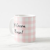 Hot Cocoa Buffalo Karo Berg Kaffee Tasse (Vorderseite Links)