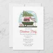 Hot Cocoa Camper Weihnachts-Party Einladung (Vorderseite)