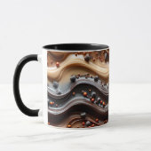 Hot Cocoa Chocoholic Funny Humor Modern Brown Tasse (Links)
