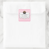 Hot Cocoa Chocolate Bombs Square Sticker (Tasche)
