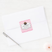 Hot Cocoa Chocolate Bombs Square Sticker (Umschlag)