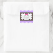 Hot Cocoa Chocolate Bombs Square Sticker (Tasche)