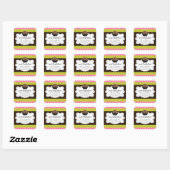 Hot Cocoa Chocolate Bombs Square Sticker (Blatt)