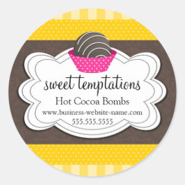 Hot Cocoa Chocolate Bombs Square Sticker