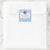 Hot Cocoa Chocolate Bombs Square Sticker (Tasche)