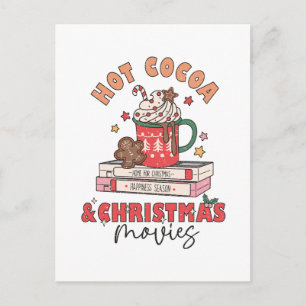 Hot Cocoa & Christmas Movies Postkarte