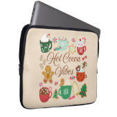 Hot Cocoa Christmas Vibes Laptopschutzhülle (Vorne Rechts)