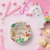 Hot Cocoa Christmas Vibes Pappteller (Party)