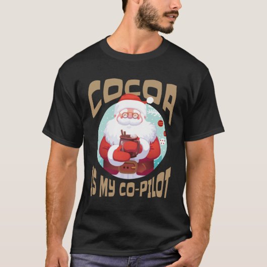 Hot Cocoa Co Pilot Santa Chocolate T-Shirt (Vorderseite)
