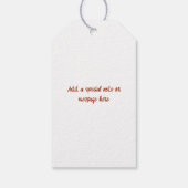 Hot Cocoa & Conversation Vielen Dank Geschenkanhänger (Rückseite)