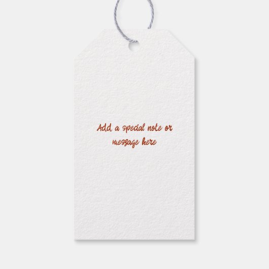 Hot Cocoa & Conversation Vielen Dank Geschenkanhänger (Rückseite)