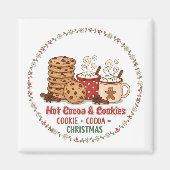 Hot Cocoa & Cookies Christmas Magnet (Vorne)