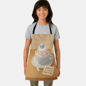 Hot Cocoa Day: Smiling Bichon Marshmallow Art Schürze (Insitu)