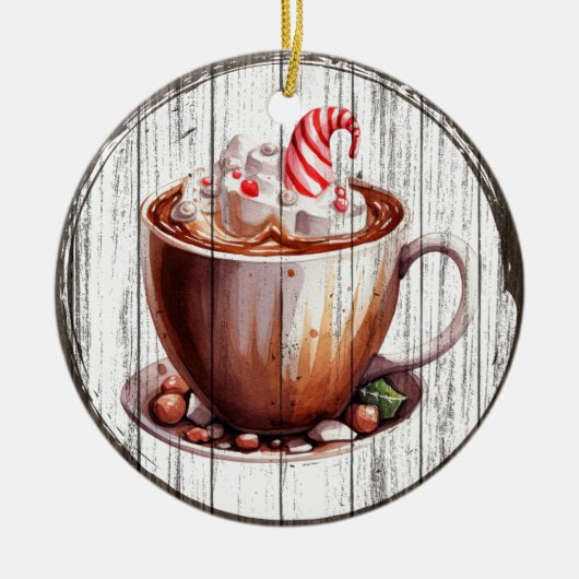 Hot Cocoa Delight - Weihnachtsschmuck (Vorne)