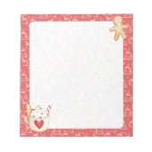Hot Cocoa & Gingerbrei Cookie Notepad Notizblock (Vorderseite)