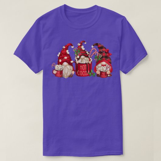 Hot Cocoa Gnomes Drink Hot Chocolate Christm Chris T-Shirt (Design vorne)
