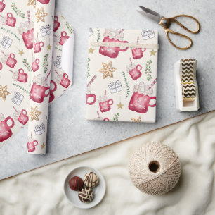 Hot Cocoa Holiday Parco Tassino Geschenkpapier