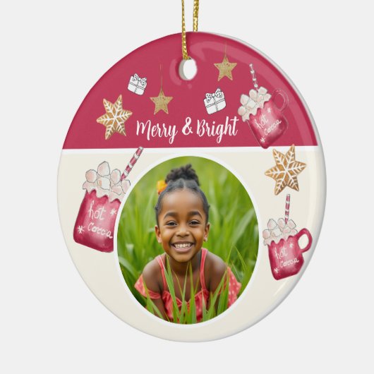 Hot Cocoa Holiday Parco Tassino Keramik Ornament (Links)