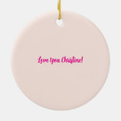 Hot Cocoa Holiday Parco Tassino Keramik Ornament (Hinten)