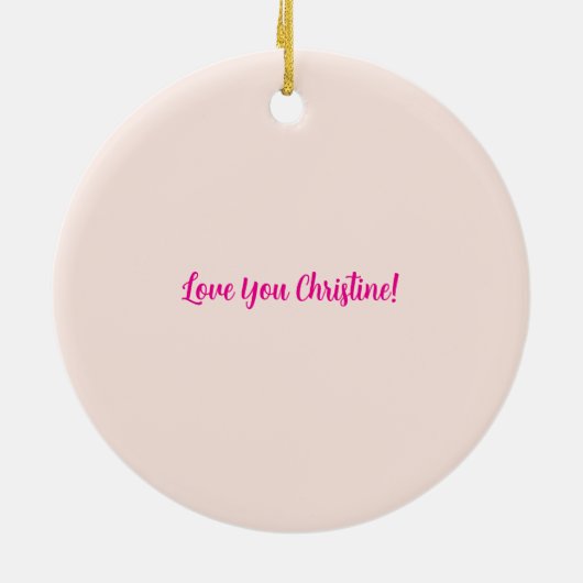 Hot Cocoa Holiday Parco Tassino Keramik Ornament (Hinten)