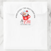 Hot Cocoa Leckerei Gingerbrot Urlaub Runder Aufkleber (Tasche)