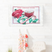 Hot Cocoa Marshmallows & Candy Cane Weihnachten Banner (Insitu)