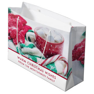 Hot Cocoa Marshmallows & Candy Cane Weihnachten Große Geschenktüte