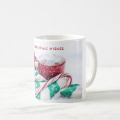Hot Cocoa Marshmallows & Candy Cane Weihnachten Kaffeetasse (VorderseiteRechts)