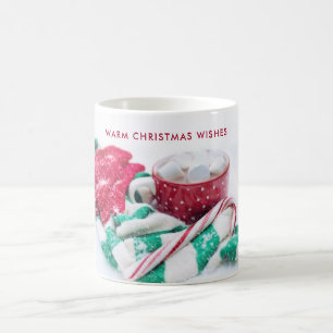 Hot Cocoa Marshmallows & Candy Cane Weihnachten Kaffeetasse