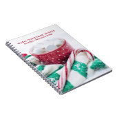 Hot Cocoa Marshmallows & Candy Cane Weihnachten Notizblock (Rechte Seite)
