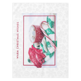Hot Cocoa Marshmallows & Candy Cane Weihnachten Tischdecke