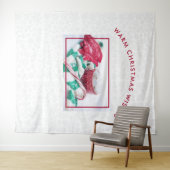 Hot Cocoa Marshmallows & Candy Cane Weihnachten Wandteppich (Beispiel (Horizontal))