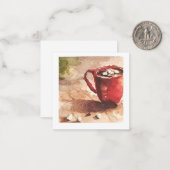 Hot-Cocoa-Notizkarte Mitteilungskarte (Vorderseite/Rückseite Beispiel)