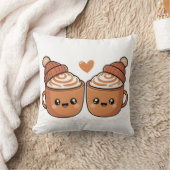 Hot Cocoa Paar Pillow - Cute Cozy Winter Decr Kissen (Decke)