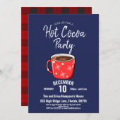Hot Cocoa Party, Ferienhaus Party Einladung (Vorne/Hinten)