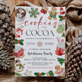 Hot Cocoa Party Invitation - Cookies and Cocoa Einladung