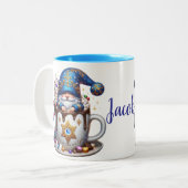 Hot Cocoa personalisieren Zweifarbige Tasse (Vorderseite Links)