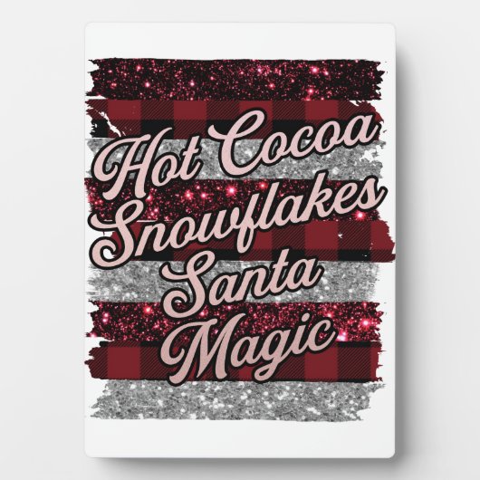 Hot Cocoa Plaque Fotoplatte (Vorderseite)