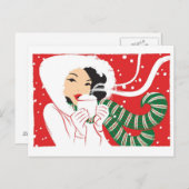 Hot Cocoa Postcard Postkarte (Vorne/Hinten)