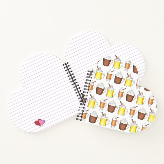 Hot Cocoa Rum Eggnog Winterurlaub Getränke Weihnac Notizblock (Innenseite)