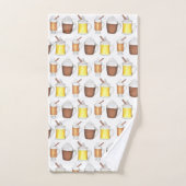 Hot Cocoa Rum Eggnog Winterurlaubsgetränke Badhandtuch Set (Handtuch)