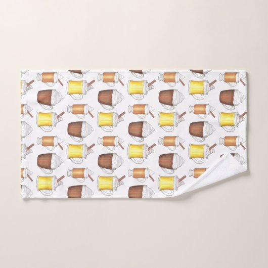 Hot Cocoa Rum Eggnog Winterurlaubsgetränke Badhandtuch Set (Handtuch)