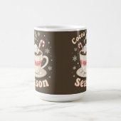 Hot cocoa season holiday merry christmas kaffeetasse (Mittel)