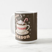 Hot cocoa season holiday merry christmas kaffeetasse (Vorderseite Links)