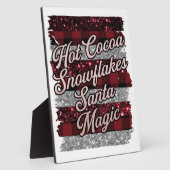 Hot Cocoa serviert hier Fotoplatte (Seite)