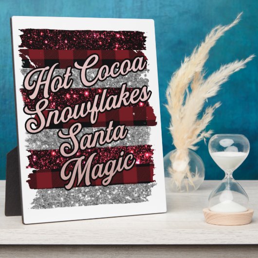 Hot Cocoa serviert hier Fotoplatte (Seite)